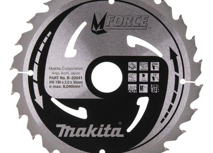 Makita B-32041 M-Force Saw Blade 190x30x24z