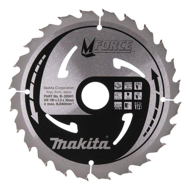 Makita B-32041 M-Force Saw Blade 190x30x24z