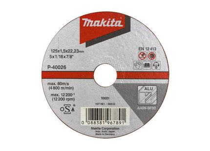 Makita B-45331 Trennscheibe 125x1mm Alu