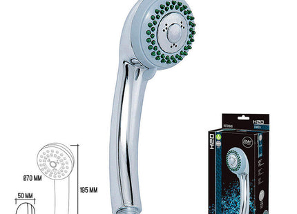 Mango De Ducha Anticalcareo. Clasico. 3 Funciones. Color Cromo. Edm