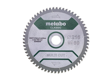 Metabo 628066000 Hoja De Sierra Circular 21,6 Cm 1 Pieza(S)