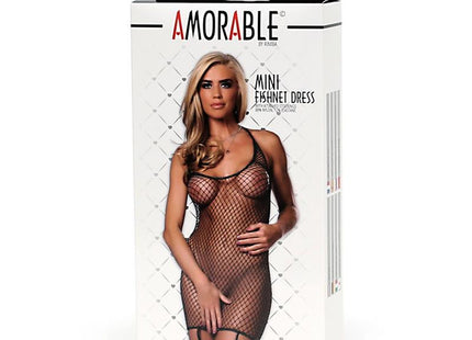 Mini Vestido De Rejilla Talla Única