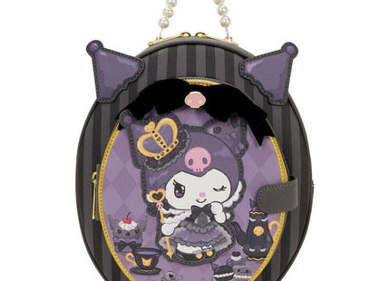 Mochila 20th Anniversary Kuromi Hello Kitty Loungefly 28cm