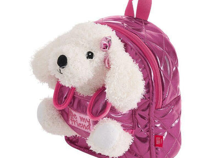 Mochila + Peluche Perro Didi 27cm