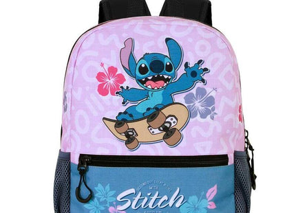 Mochila Skate Stitch Disney 33cm