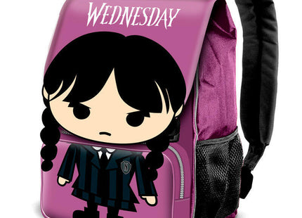 Mochila Solapa Chibi Miercoles 45cm