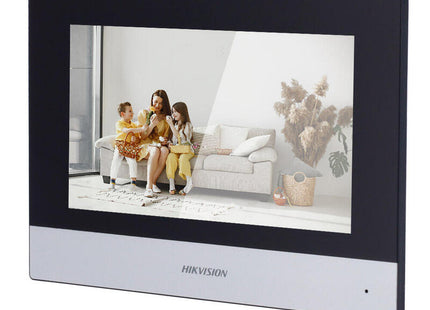 Monitor Interior Videoportero 2 Hilos Táctil 7" 1024×600 Wifi 8e Alarma Superfice Hikvision
