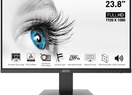 Monitor  Msi Pro Mp243x 60,5 Cm (23.8") 1920 X 1080 Pixeles Full Hd Negro