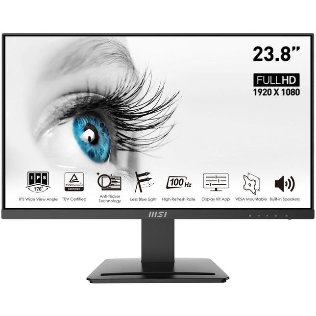 Monitor  Msi Pro Mp243x 60,5 Cm (23.8") 1920 X 1080 Pixeles Full Hd Negro