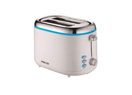 Muvip Design Tostadora De Pan 850w - Capacidad Para 2 Rebanadas - 7 Niveles De Tostado - Funcion Calentar, Descongelacion Y Recalentar - Parada Automatica Y Manual