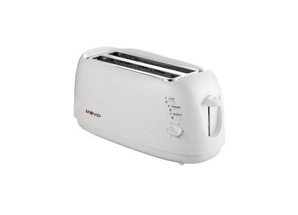 Muvip Tostadora De Pan 1300w - Capacidad Para 4 Rebanadas - 6 Niveles De Tostado - Funcion Calentar, Descongelacion Y Recalentar - Parada Automatica Y Manual