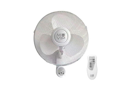Muvip Ventilador De Pared - 45w - 3 Velocidades - Mando A Distancia - Blanco