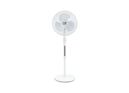 Muvip Ventilador De Pie - 40cm - 45w - Base Reforzada - 3 Velocidad - Color Blanco