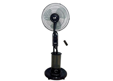 Muvip Ventilador De Pie - 75w - 40cm - 3 Velocidades - Nebulizador - Funcion De Oscilacion - Mando - Negro