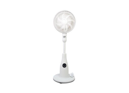 Muvip Ventilador De Pie 80w 8 Aspas - 7 Velocidades - Nebulizador - Funcion De Oscilacion - Luz Led - Blanco