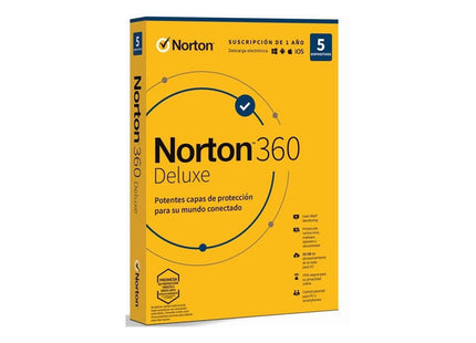 Norton 360 Deluxe 50gb Portugues 1 User 5 Device 12mo  Box