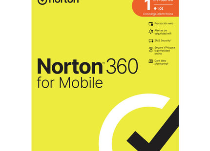 Norton 360 Mobile Es 1 User 1 Device 12mo Box