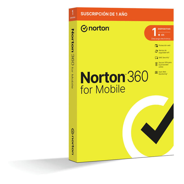 Norton 360 Mobile Es 1 User 1 Device 12mo Box