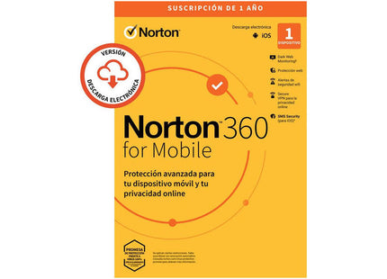 Norton 360 Mobile Portugues 1 User 1 Device 12mo Box