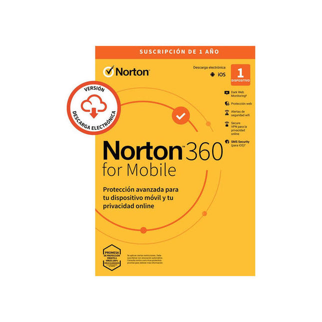 Norton 360 Mobile Portugues 1 User 1 Device 12mo Box