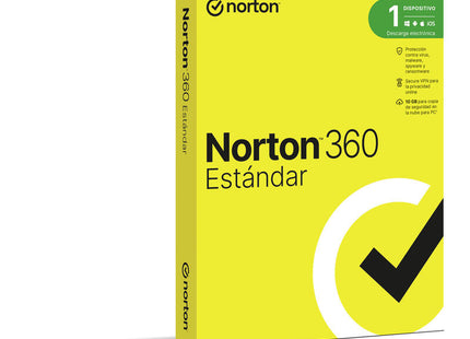 Norton 360 Standard 10gb Es 1 User 1 Device 12mo Box