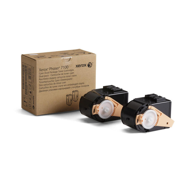 Original Toner Xerox Laser Cian 9000 Paginas Pack 2 Phaser 7100
