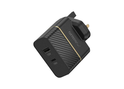 Otterbox Uk Wall Charger 30w - Usb C 18w + Usb A 12w Usb-Pd Blk
