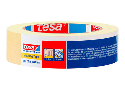 Pack De 10 Unidades - Cinta De Pintor 50m X 30mm 4323 Tesa