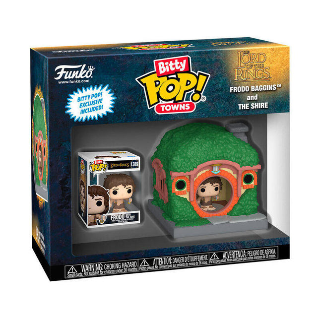 Pack De 12 Unidades - Figura Bitty Pop Town El Señor De Los Anillos Frodo Baggins And The Shire