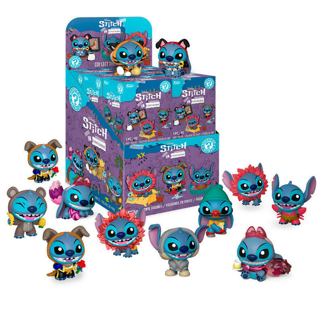 Pack De 12 Unidades - Figura Mystery Mini Stitch Disney Surtido