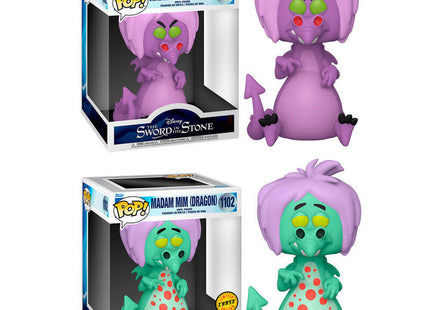 Pack De 12 Unidades - Figura Pop Disney Merlin El Encantador Mim As Dragon 15cm 10+2 Chase