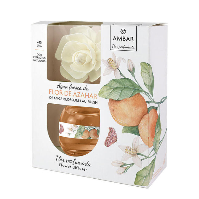 Pack De 2 Unidades - Ambientador Ambar Flor Difusora Agua Fresca Flor De Azahar 60ml