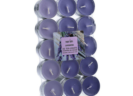 Pack De 2 Unidades - Pack 30 Unid. Velas Con Aroma Lavanda 3,7cm Magic Lights
