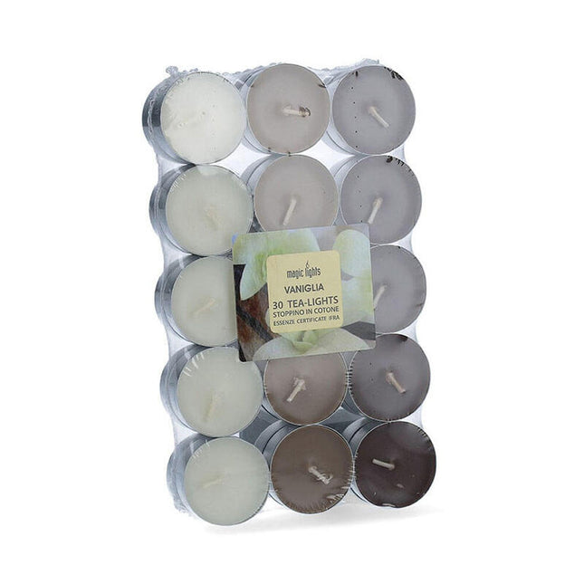 Pack De 2 Unidades - Pack 30 Unid. Velas Con Aroma Vainilla 3,7cm Magic Lights