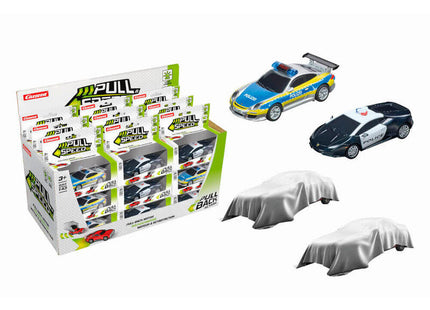 Pack De 27 Unidades - Coche Pull & Speed Policia Luz Y Sonido Surtido