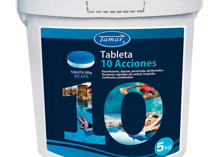 Pack De 4 Unidades - Cloro 10 Acciones Tableta 5kg Fusion Tamar
