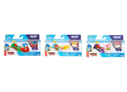 Pack De 4 Unidades - Coche Launchers Go Go Racers Sonic Surtido