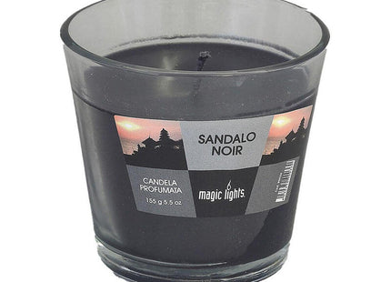 Pack De 4 Unidades - Vela Perfumada En Vaso De Cristal Sándalo 150g. Magic Lights