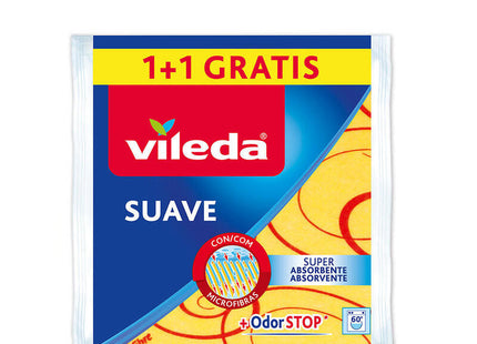 Pack De 5 Unidades - Bayeta Amarilla Suave 1+1 30% Microfibra 148936 Vileda