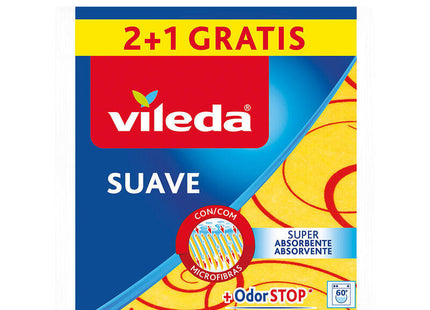 Pack De 5 Unidades - Bayeta Amarilla Suave 2+1 30% Microfibra 170812 Vileda