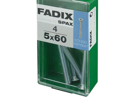 Pack De 5 Unidades - Caja S 4 Unid. Tornillo Metrica Cp M 5x60mm Fadix