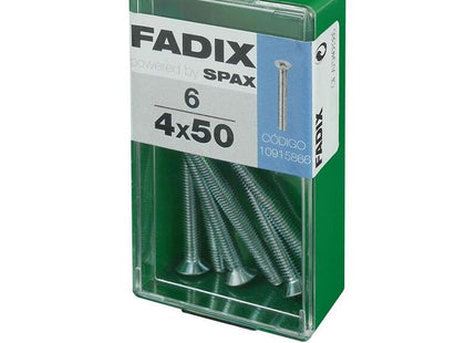 Pack De 5 Unidades - Caja S 6 Unid. Tornillo Metrica Cp M 4x50mm Fadix