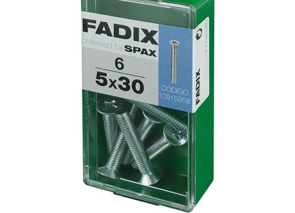 Pack De 5 Unidades - Caja S 6 Unid. Tornillo Metrica Cp M 5x30mm Fadix