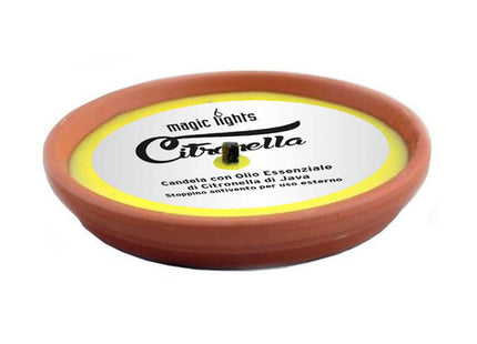 Pack De 5 Unidades - Vela De Citronela En Terracota Ø14cm Magic Lights
