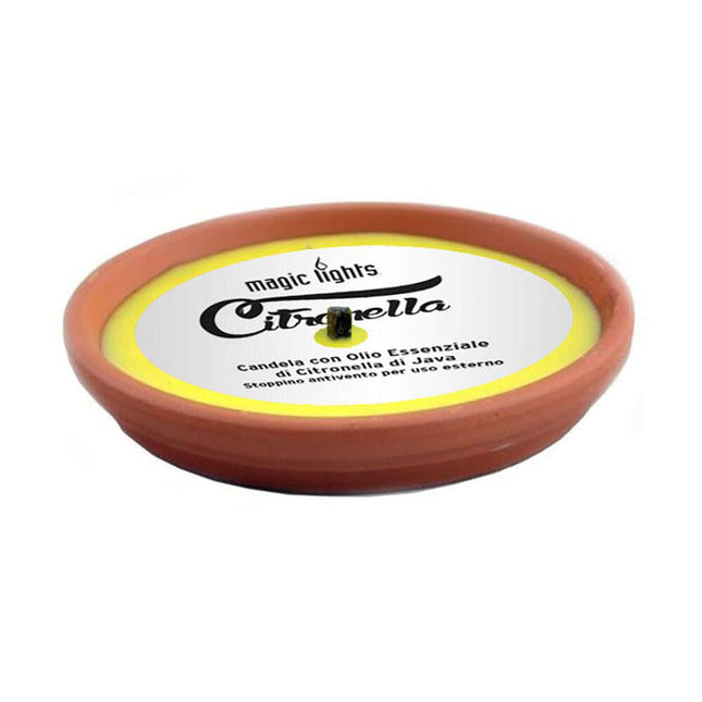 Pack De 5 Unidades - Vela De Citronela En Terracota Ø14cm Magic Lights