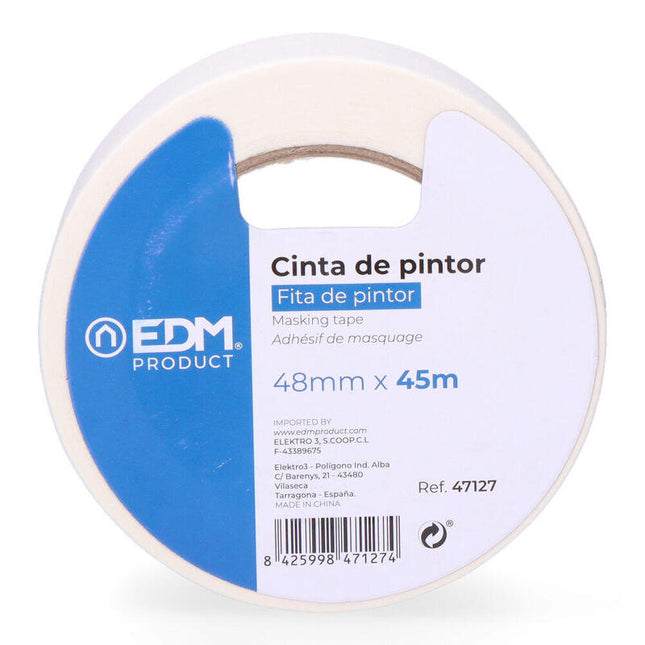 Pack De 6 Unidades - Cinta De Pintor 45m X 48mm Edm "Kreep"