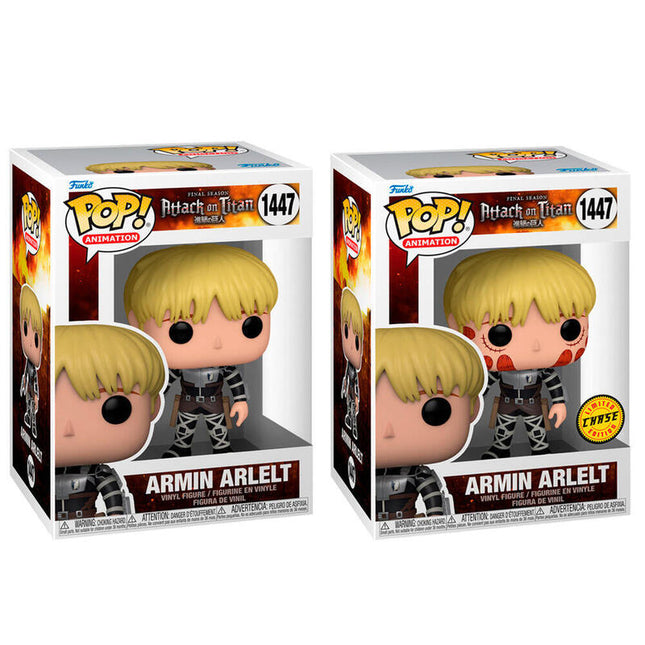 Pack De 6 Unidades - Figura Pop Attack On Titan Armin Arlelt 5 + 1 Chase