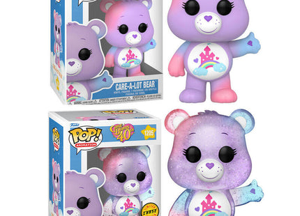 Pack De 6 Unidades - Figura Pop Care Bears 40th Anniversary Care A Lot Bear 5 + 1 Chase