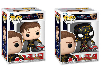 Pack De 6 Unidades - Figura Pop Marvel Spider-Man No Way Home Spider-Man Exclusive 5 + 1 Chase