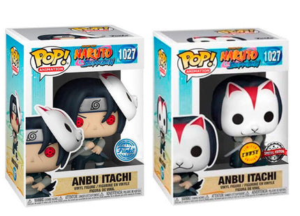 Pack De 6 Unidades - Figura Pop Naruto Shippuden Anbu Itachi 5 + 1 Chase Exclusive